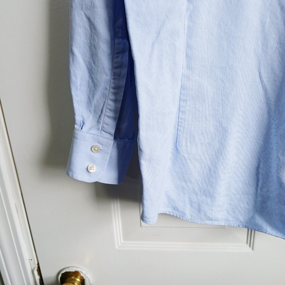 Charles Tyrwhitt Extra Slim Fit 100% Cotton Baby Blue  Dress Shirt 15 1/2 32 in - Picture 4 of 9